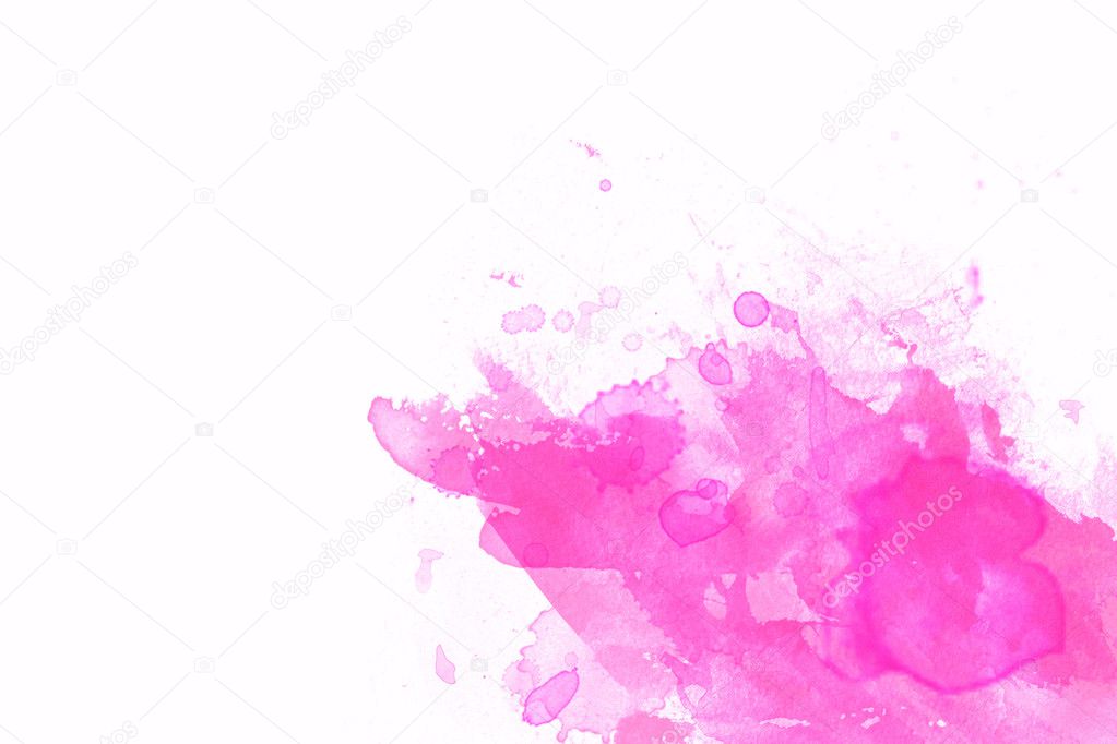 Pink abstract illustration with white space for
