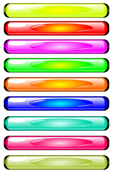 Μακροχρόνιο χρώμα κουμπιά — Διανυσματικό Αρχείο