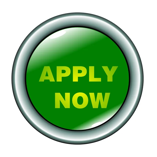 Uygula düğmesini Şimdi yeşil izole