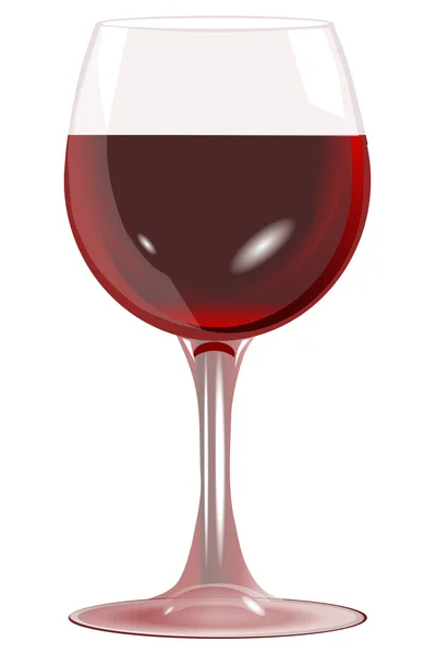 Üveg vörös bort elszigetelt vektor eps10 — Stock Vector