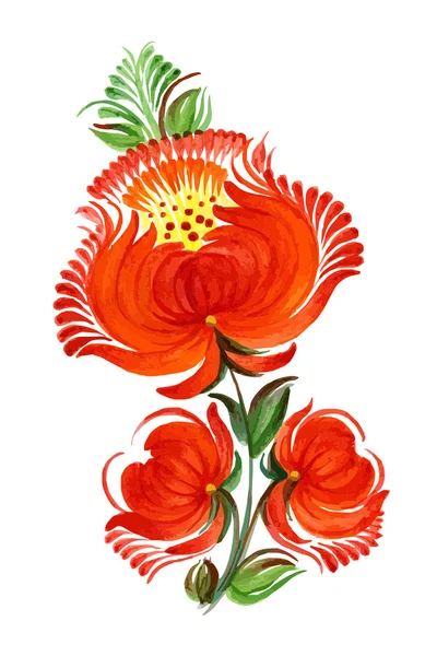 花のベクトル eps10 — ストックベクタ