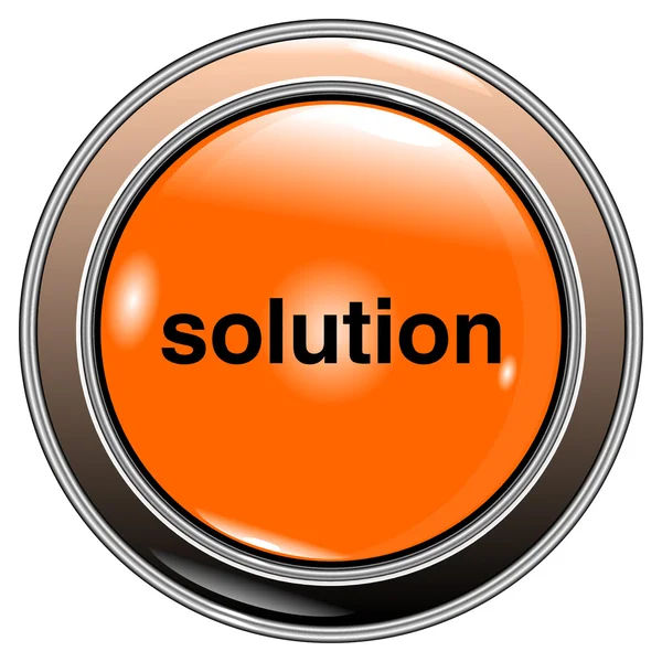 Button solution — Stock Vector