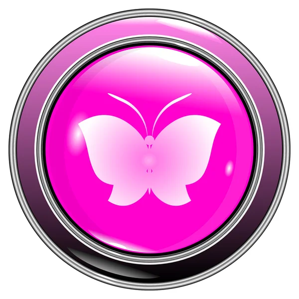 Botón mariposa — Archivo Imágenes Vectoriales