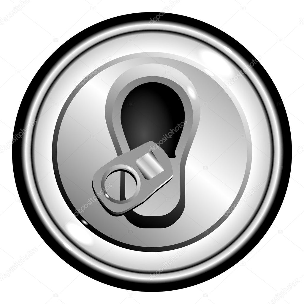 Button top opened can of beer