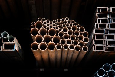 Metallic pipes clipart