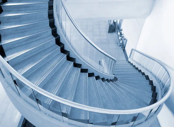 stock image Blue spiral Stairs