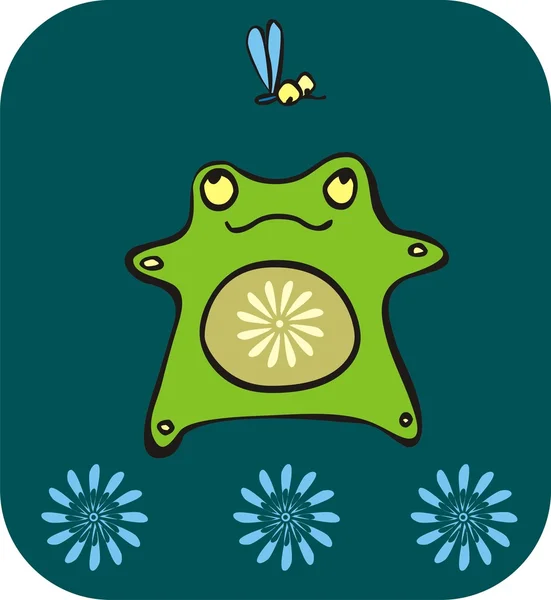 Kleiner Frosch — Stockvektor