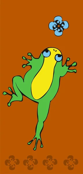 Забавні жабу 2 — стоковий вектор