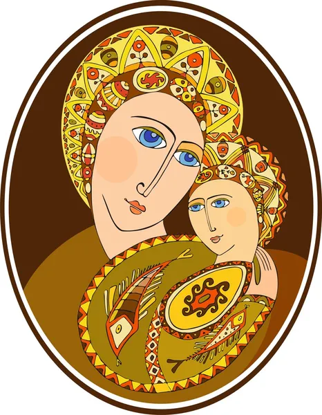 Mother of God — Stock Vector