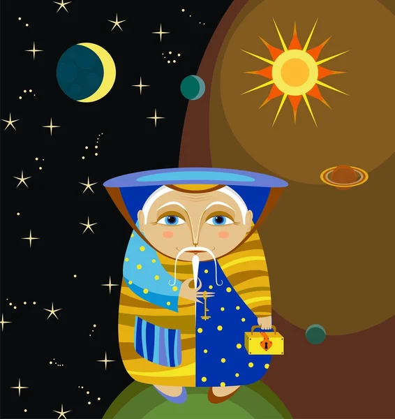 Astronoom — Stockvector