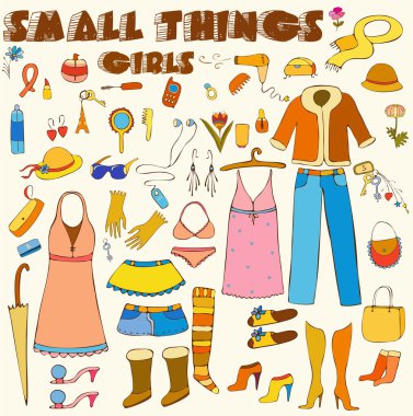 Girl things clipart