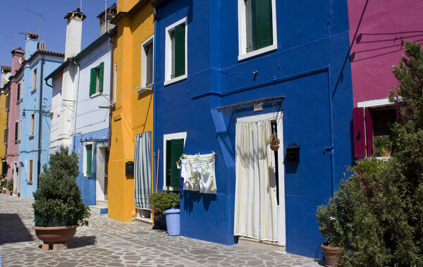 The colors of burano, italy
