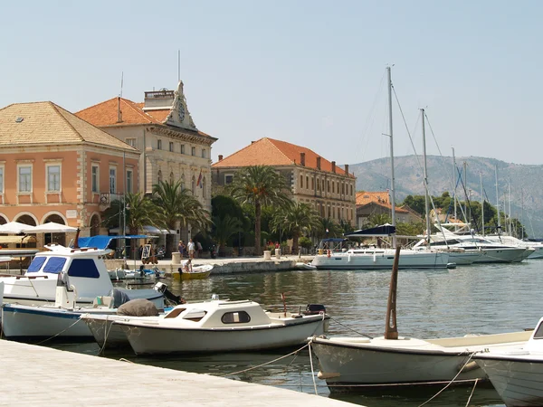 Adriatische bay weergeven — Stockfoto