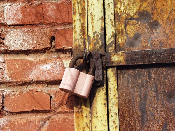 stock image Pink padlock