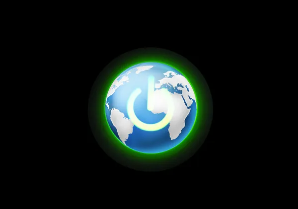 Makt energi jorden — Stockfoto