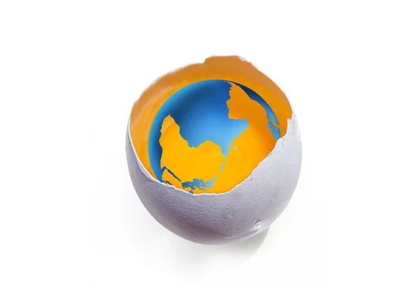 Tierra en huevo —  Fotos de Stock