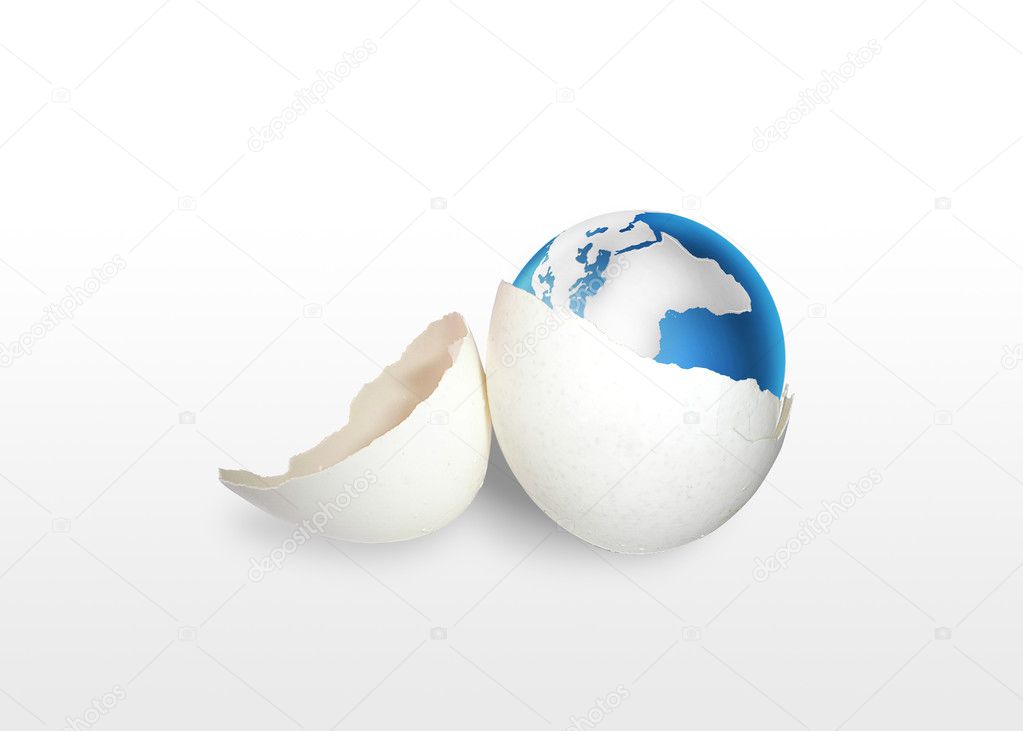 Earth in egg