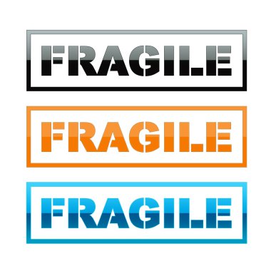 Fragile sign clipart