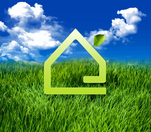 Eco Green casa — Fotografia de Stock