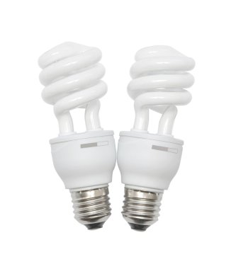 Energy saving light bulbs clipart