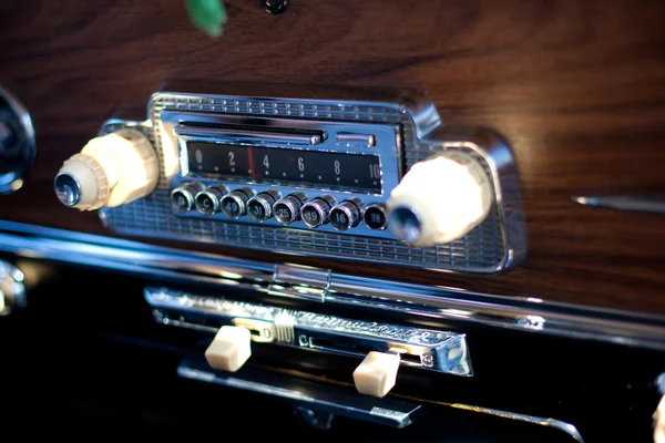 stock image Radio antique car