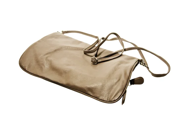 stock image Brown leather bag