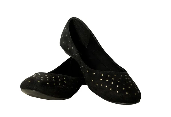 Scarpe nere senza tacco — Foto Stock
