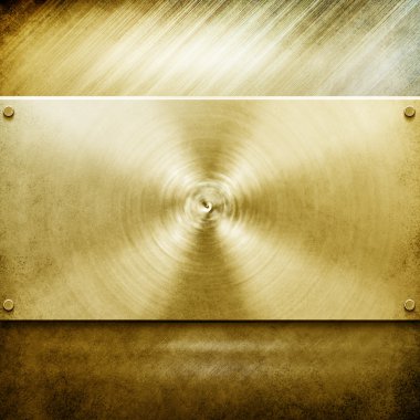 Metal template background (golden pack) clipart