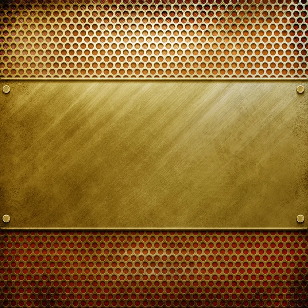 Fondo de plantilla de metal (paquete de oro ) — Foto de Stock