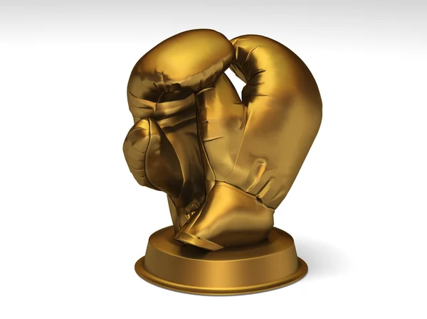 Trophée de boxe dorée — Photo