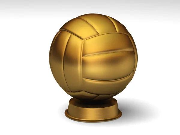 Goldener Volleyball-Pokal — Stockfoto