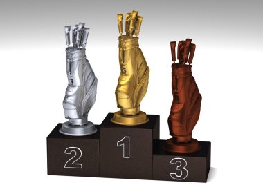 Golf podium clipart