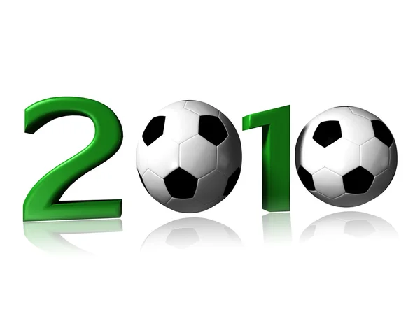 Logotipo do futebol 2010 — Fotografia de Stock