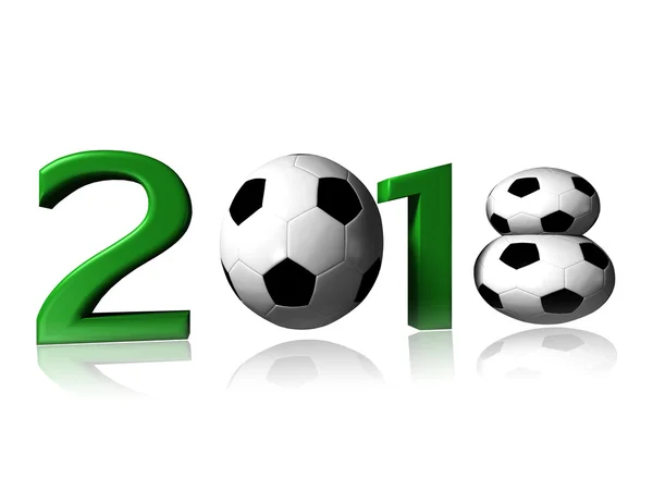 Logotipo de futebol 2018 — Fotografia de Stock