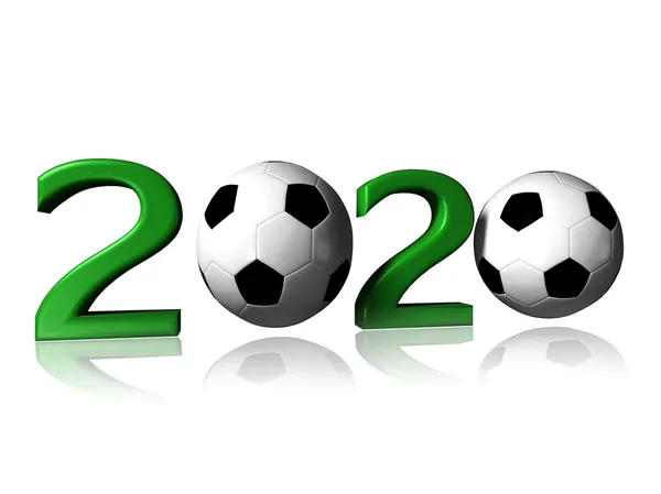 Logotipo de futebol 2020 — Fotografia de Stock