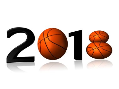 2018 basketball logo clipart