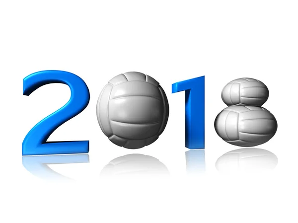 2018 volley logo — Stock Photo, Image