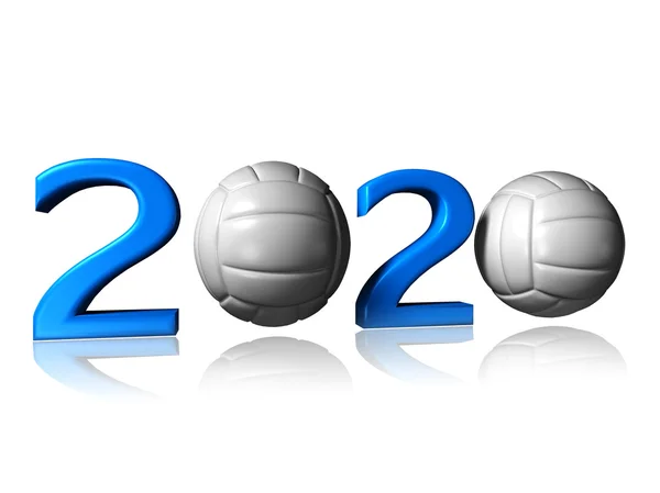 Logotipo de voleibol 2020 — Fotografia de Stock