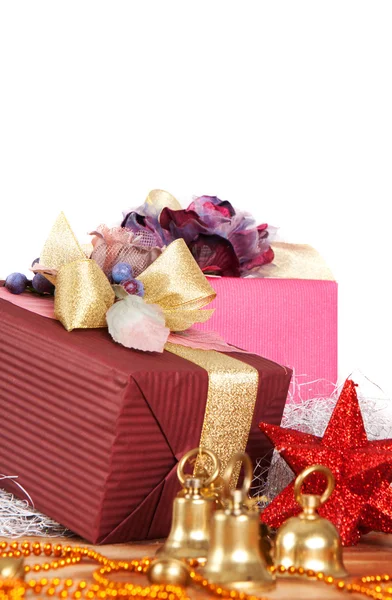 Presentes de Natal e Ornamentos Imagem De Stock