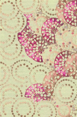 Pink shocker jewel circles textured background clipart