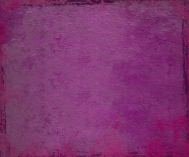 Purple and pink paintdrip plaster with grunge frame background clipart