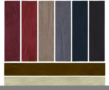 Autumn winter color 2009 textured banner set isolated clipart