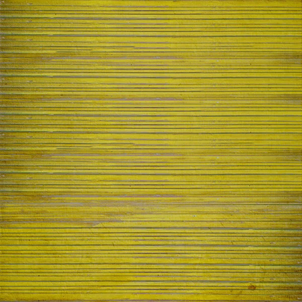 Grunge amarelo madeira slatted fundo — Fotografia de Stock
