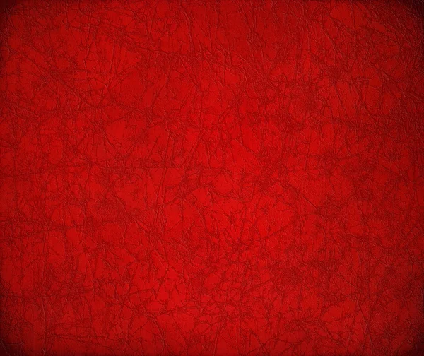 Antike rissige rote Lederhintergrund — Stockfoto