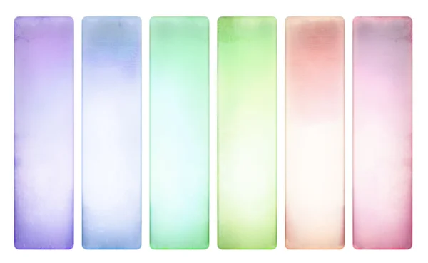 Candy color textured banner set pale — Stock Photo, Image
