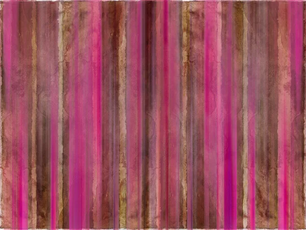 Akvarell mosás sötétbarna és rózsaszín csíkok — Stock Fotó