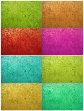 Colorful paint washed plaster background clipart