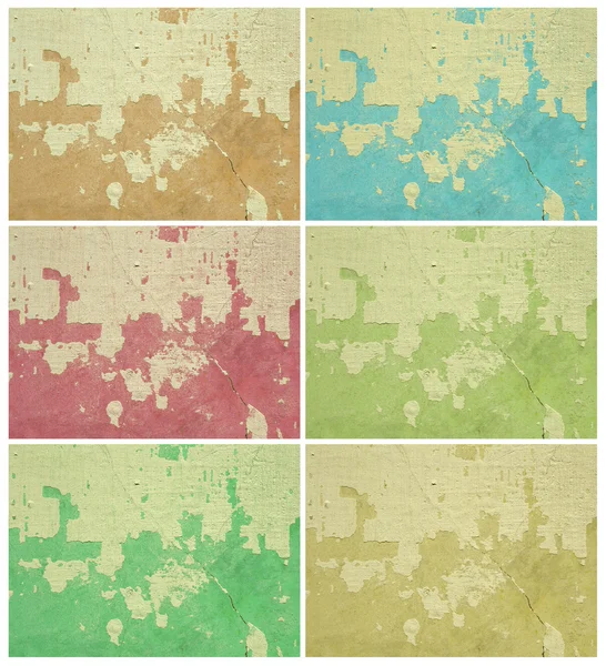 Conjunto de pared grunge colorido —  Fotos de Stock
