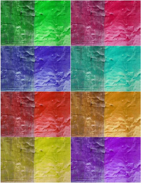 Doppelfarbig glänzend konturierte Wand — Stockfoto