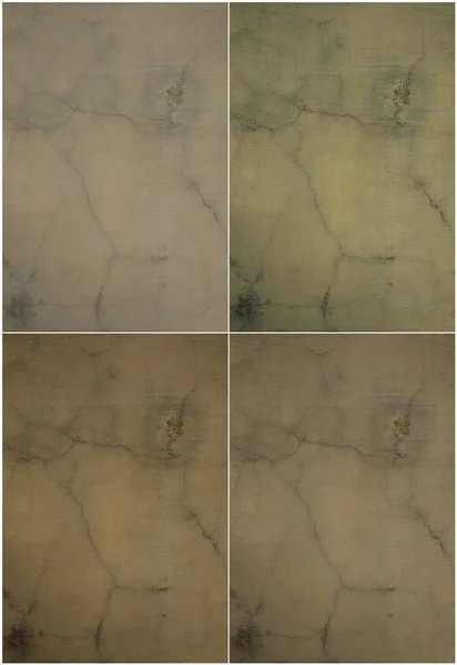 Natural tones cracked plaster wall set — Stock Photo, Image